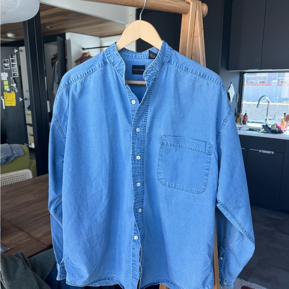 Men's Blue Denim Shirt